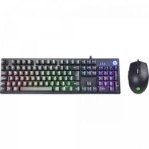 Kit Teclado e Mouse USB Gamer KM300F Preto