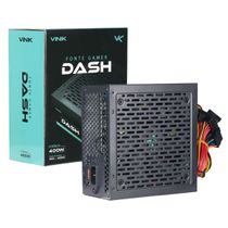 Fonte Gamer DASH 400W Preto - VFG400WP