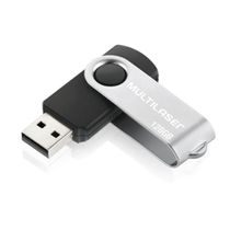 Pen Drive TWIST 128GB USB Leitura 10MB/S e Gravacao 3MB/S Preto Multilaser - PD591