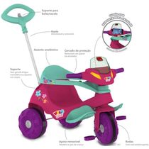 Triciclo Velobaby Bandeirante Passeio   Pedal  - 357ROSA