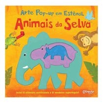 Livro Arte Pop-up em Estêncil - Animais da Selva - Catapulta