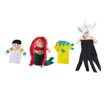 Dedoches de Feltro Sereia  4 Personagens Kits e Gifts