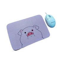 Combo Mouse Multilaser Preto Mo302 + Mouse Pad Pig Face