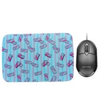 Combo Mouse Multilaser Preto Mo300 + Mouse Pad Marshmallow