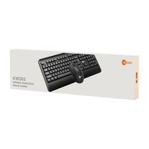 Kit Teclado E Mouse Sem Fio Preto - Lecoo - Modelo Kw202