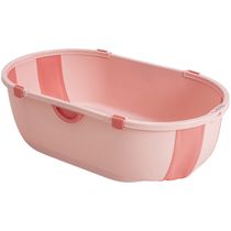 Banheira de Bebe Dobravel Compacta Kiddo Flap Rosa Menina