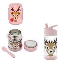 Kit Alimentação 3 SPROUTS ALCE (bento, pote térmico e garrafinha)