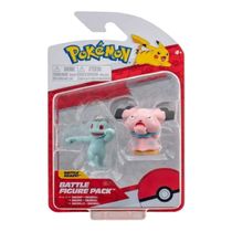 Pokemon - 2 Figuras de 5cm - Machop e Snubbull