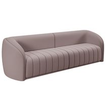 Sofá 05 Lugares Para Sala De Estar 332 cm Lazio M03 Veludo Rosê - Lyam Decor