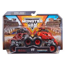 2 Carrinhos Octon8Er Vs Crushstation 1:64 - Monster Jam