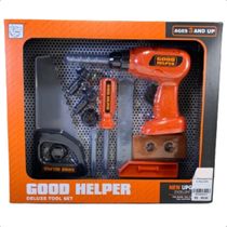 Kit Ferramenta Infantil Parafusadeira Furadeira de Brinquedo