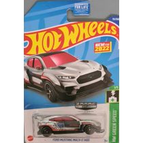 *Embalagem danificada* Hot Wheels Green Speed - Ford Mustang Mach-E 1400 (ZAMAC)