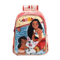 Mochila Escolar Feminina infantil Moana Rosa