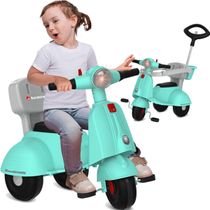 Carrinho Passeio Pedal Bandeirante Scooter Banderetta Turquesa