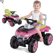 Carrinho de Passeio e Pedal Infantil Calesita Cross Up Rosa