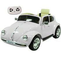 Carro Eletrico Zippy Toys Volkswagen Fusca Beetle Branco 12V CR