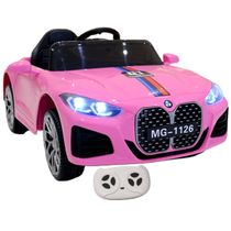 Carro Eletrico Infantil BMW S4 Rosa com Controle Remoto 12V