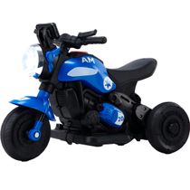 Triciclo Eletrico BangToys Minha Primeira Moto Happly Azul 6V