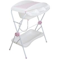 Banheira de Bebe com Trocador Desmontavel Kiddo Shower Rosa