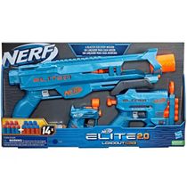 Lançador de Dardos Nerf Elite 2.0 Pack com 3 - Hasbro F4179