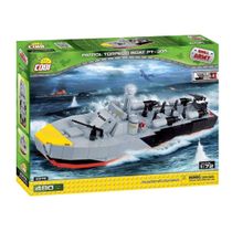 Blocos De Montar Barco Militar Patrulha - COBI 2376