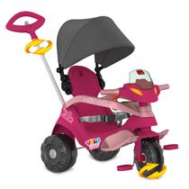 Triciclo Velobaby Rosa Capota Passeio Pedal Bandeirante 359