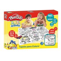 Tapete para Colorir Playdoh com Giz e Apagador - Fun F00544