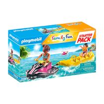 Playmobil - Starter Pack - Family Fun - Jet Ski Com Banana Boat - 70906 - Sunny