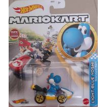 Hot Wheels Mario Kart - Light-Blue Yoshi Stardard Kart