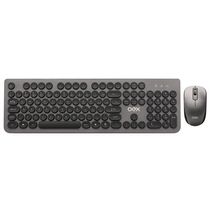 Combo Teclado E Mouse Sem Fio 1600 Dpi OEX Pop + Tm410 - Teclas Redondas