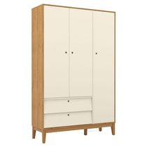 Guarda Roupa Infantil 3 Portas Unique Freijó Off White Eco Wood - Matic