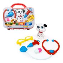 Kit Mini Veterinario Infantil - Maleta Pet - 6 peças - Pakitoys