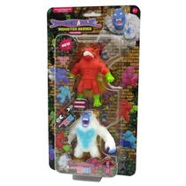 2 Mini Bonecos Elásticos Anubisor E Chucabra - Stretchapalz