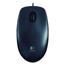 Mouse Logitech M100 USB Cinza e Preto