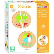 SÍLABAS EM MADEIRA - CRESCER - NIG