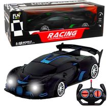 Carrinho de Controle 5 Funções Esportivo Super Carro Recarregável Brinquedo Crianças