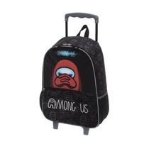 Mochila de Rodinhas Among Us Preta 999C01 - Pacific