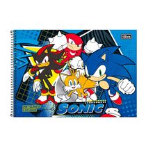 Caderno de Desenho Cartografia Sonic The Hedgehog - Foroni