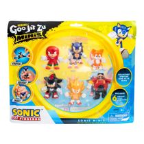 Pack Com 6 Mini Bonecos Elásticos Do Sonic - Goo Jit Zu