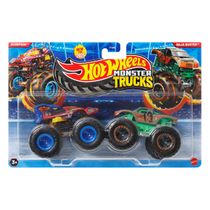 Hot Wheels - Monster Trucks 1:64 - Pack com 2 - Scorpedo Vs Baja Buster Jcc64