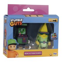 Stumble Guys Série 2 - Pack com 2 Figuras - Stumble Invaders e Super Banana - Multikids