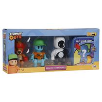 Stumble Guys Série 2 - Pack com 4 Figuras - Boxing Roo, Robot Guy, Yang e Surpresa - Multikids