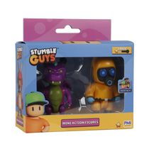 Stumble Guys Série 2 - Pack com 2 Figuras - Dusk Dragon e Hazmat Nbc - Multikids