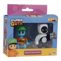 Stumble Guys Série 2 - Pack com 2 Figuras - Robot Guy e Yang - Multikids