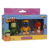 Stumble Guys Série 2 - Pack com 3 Figuras - Swamp Troll, Hazmat Nbc e Boxing Roo - Multikids