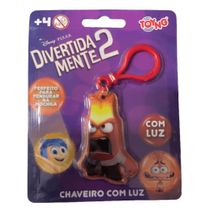 Chaveiro Divertida Mente com Luz - Raiva 55494 - Toyng