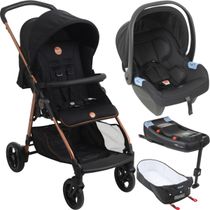 Carrinho Bebe Conforto Base ISOFIX Ninho Burigotto Lui Cobre