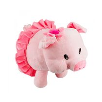 Porquinha de Pelúcia com Saia Rosa 29cm