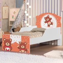 Mini Cama Ursinho De Pelúcia Com Colchão