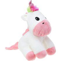 Unicórnio de Pelúcia Branco 30Cm